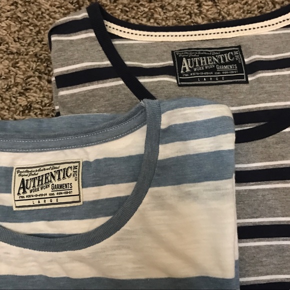 Two Urban Outfitters Authentic Garments pocket t's - Picture 2 of 6